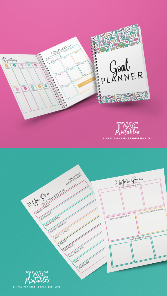 reflections sheets goal planning - How to plan out your goals and resolutions for this year - TWCprintables