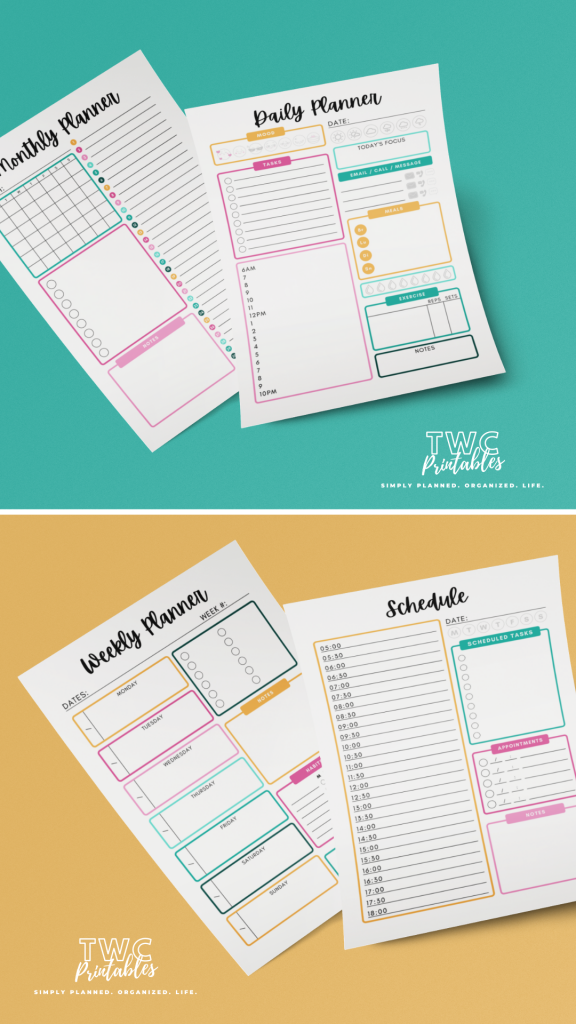 Agenda Sheets - How to Set up your Life Planner - TWCprintables