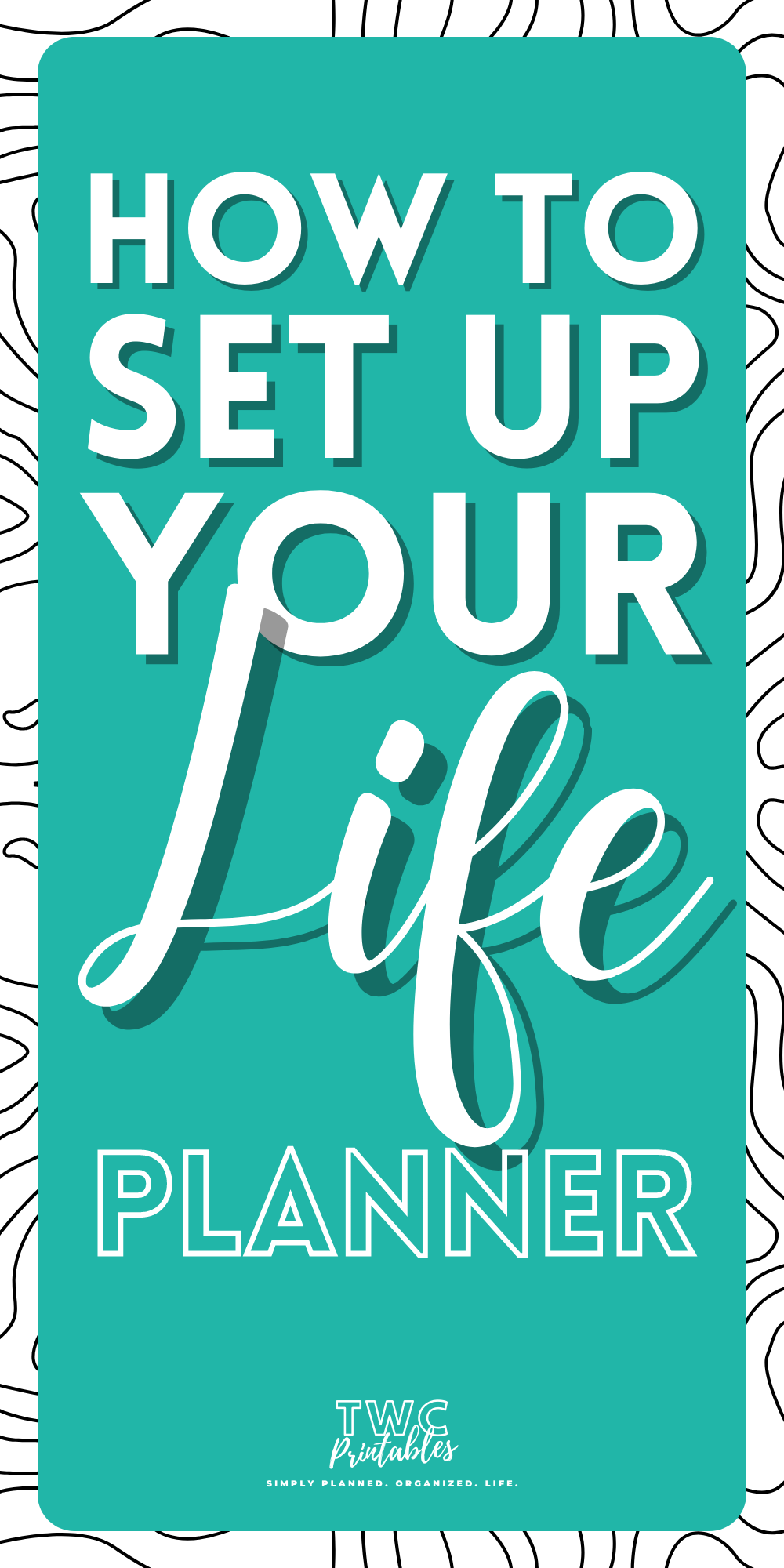 How to set up your life planner blog post