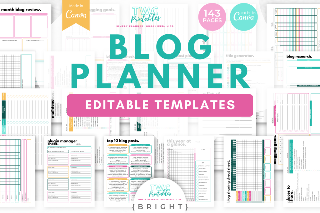 Blog Planner Templates