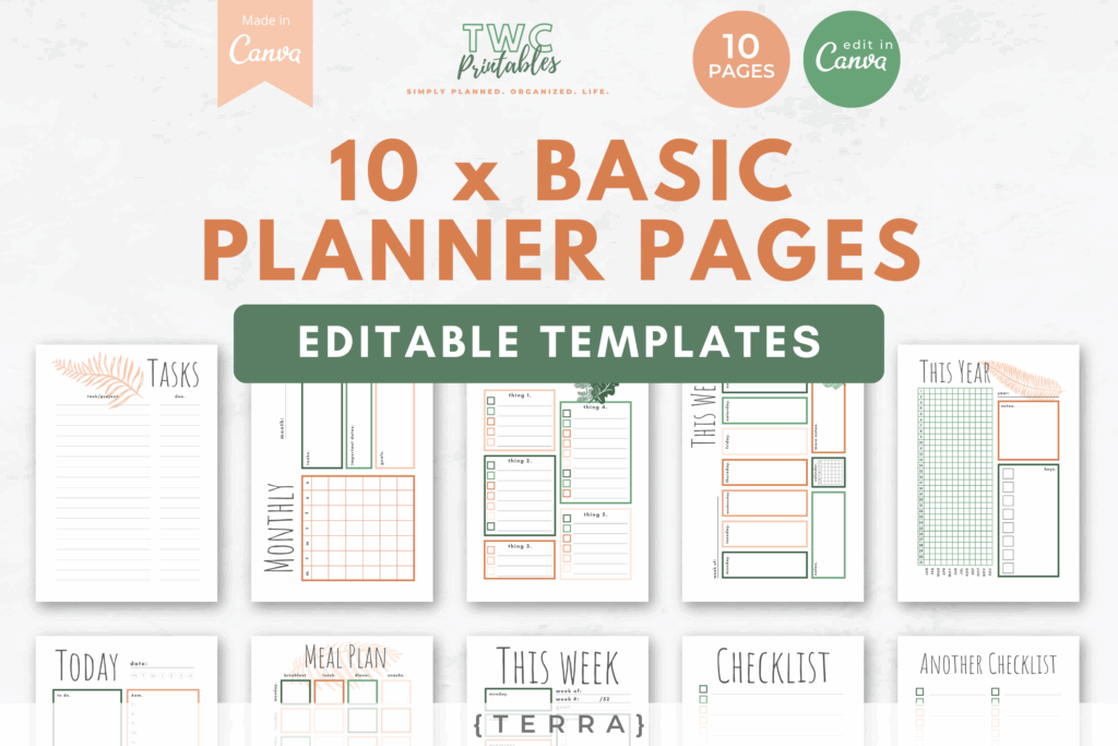 Canva Planner Templates | TERRA