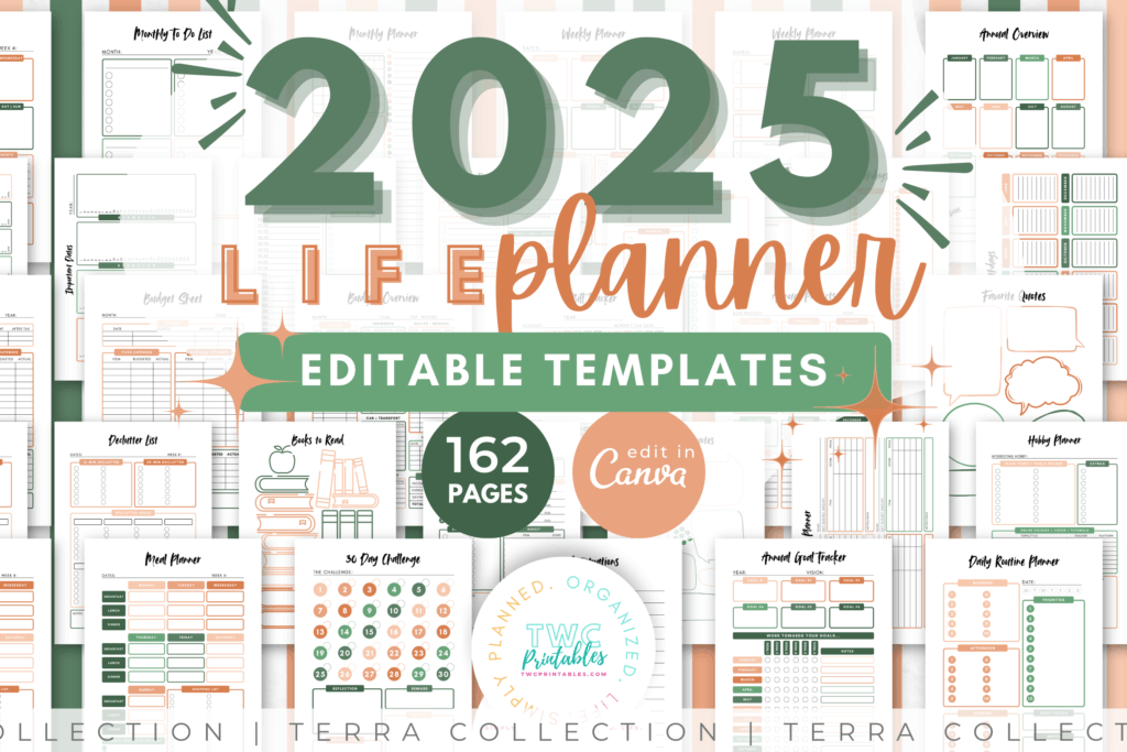 2025 Planner Canva Templates | TERRA