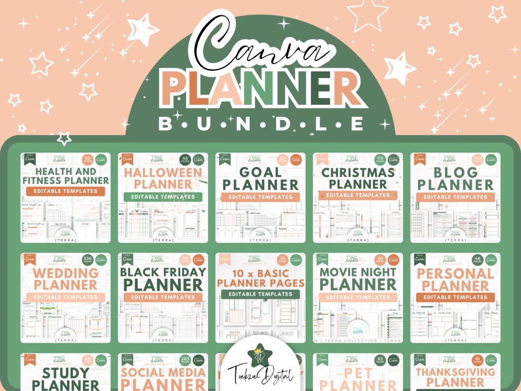 Canva Planner Bundle | TERRA | TWCprintables