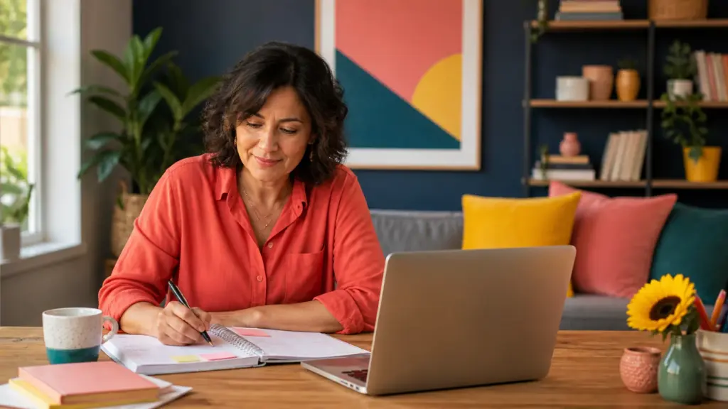 Person working through a practical template library process