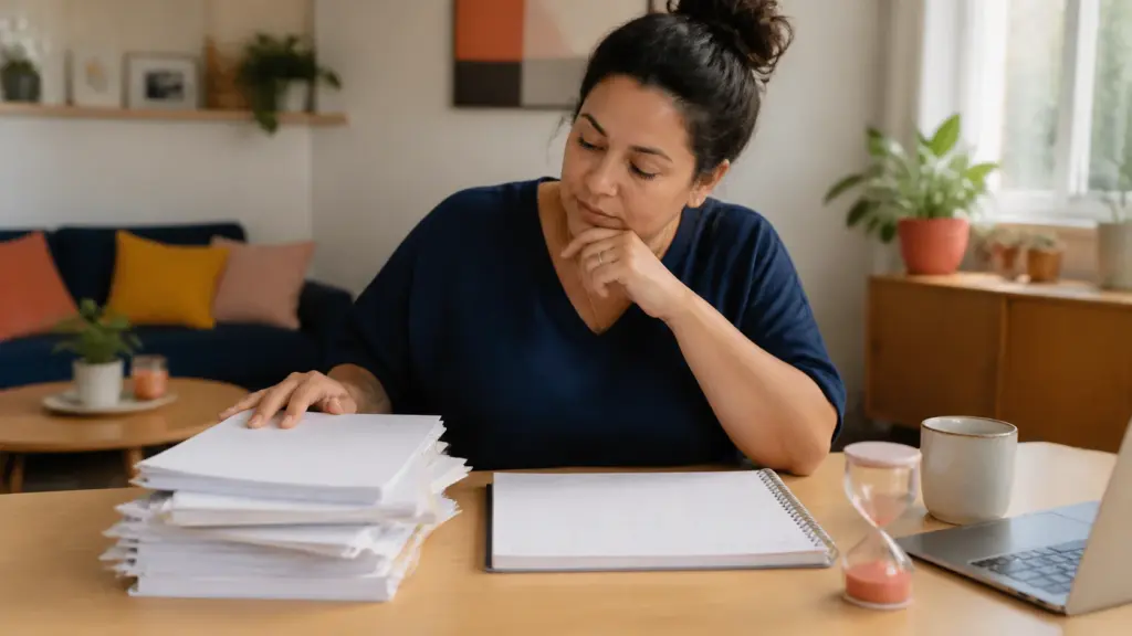 Person working through a practical best planner for adhd adults process