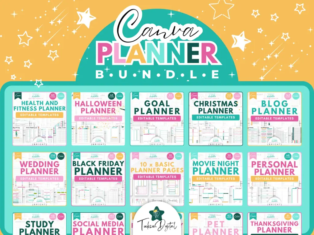 Real TWC template preview 4 relevant to canva planner templates